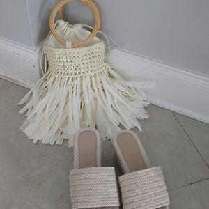 Source Unknown Cream Mules